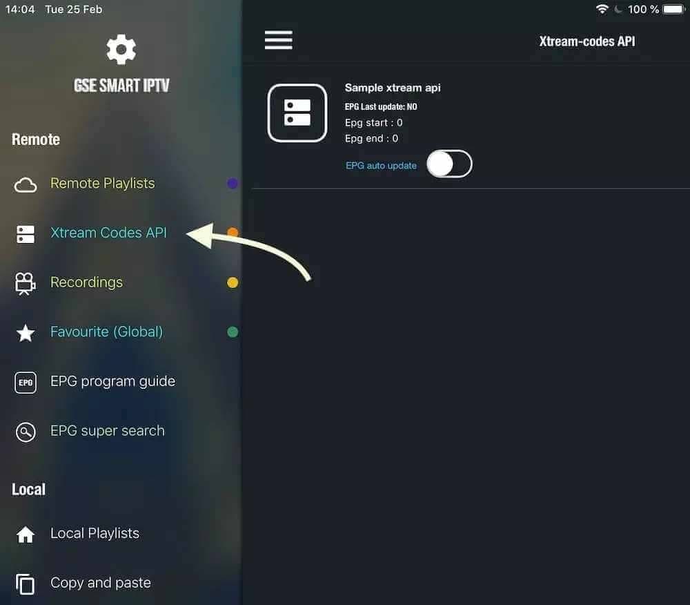 iPhone, iPad și Apple TV: Mergi la Xtream Codes API