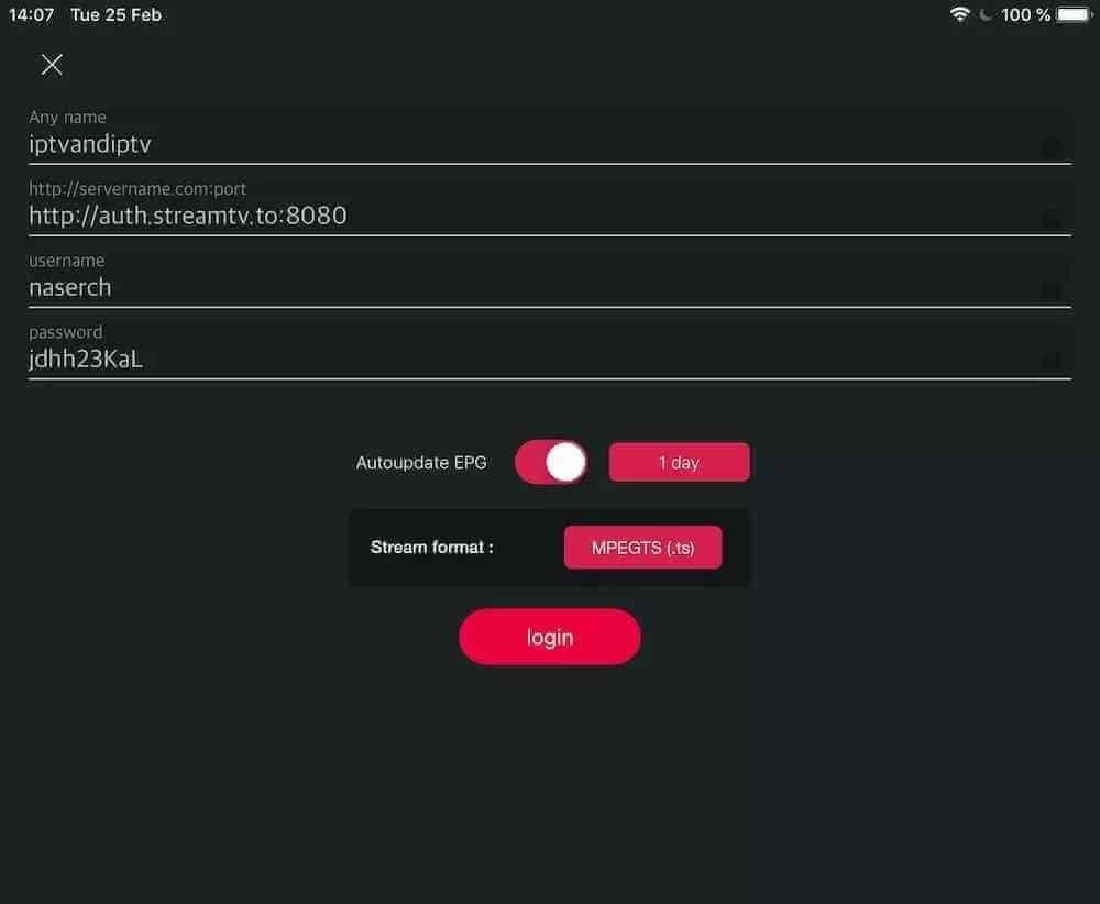 iPhone, iPad și Apple TV: Introdu datele și conectează-te