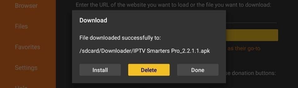Amazon Fire TV Stick: Șterge fișierul de instalare