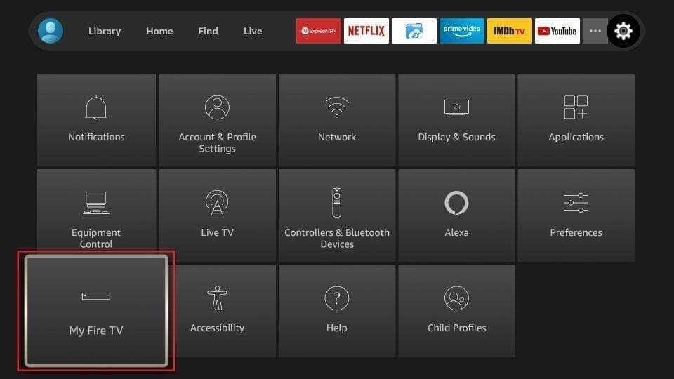 Amazon Fire TV Stick: Deschide My Fire TV